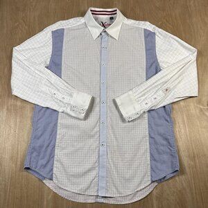 Robert Graham Mens Multicolor and Pattern Long Sleeve Button Up Dress Shirt XL